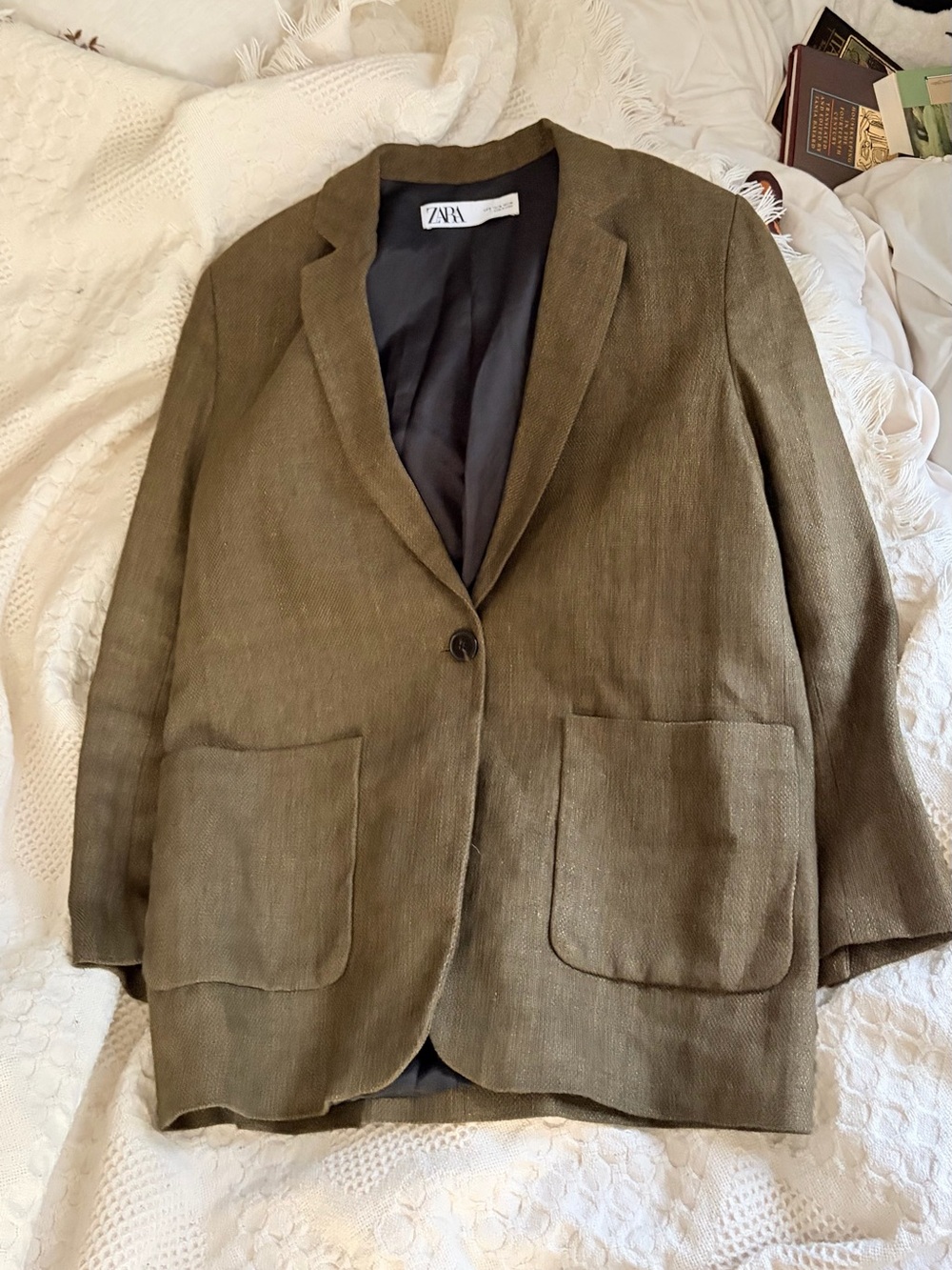 Zara olive green blazer